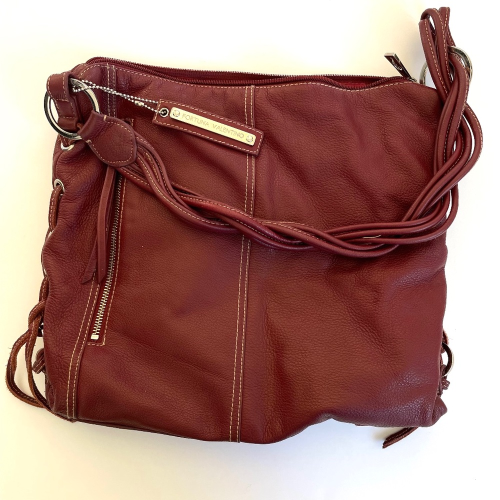 Fortuna Valentino Deep Wine Purse